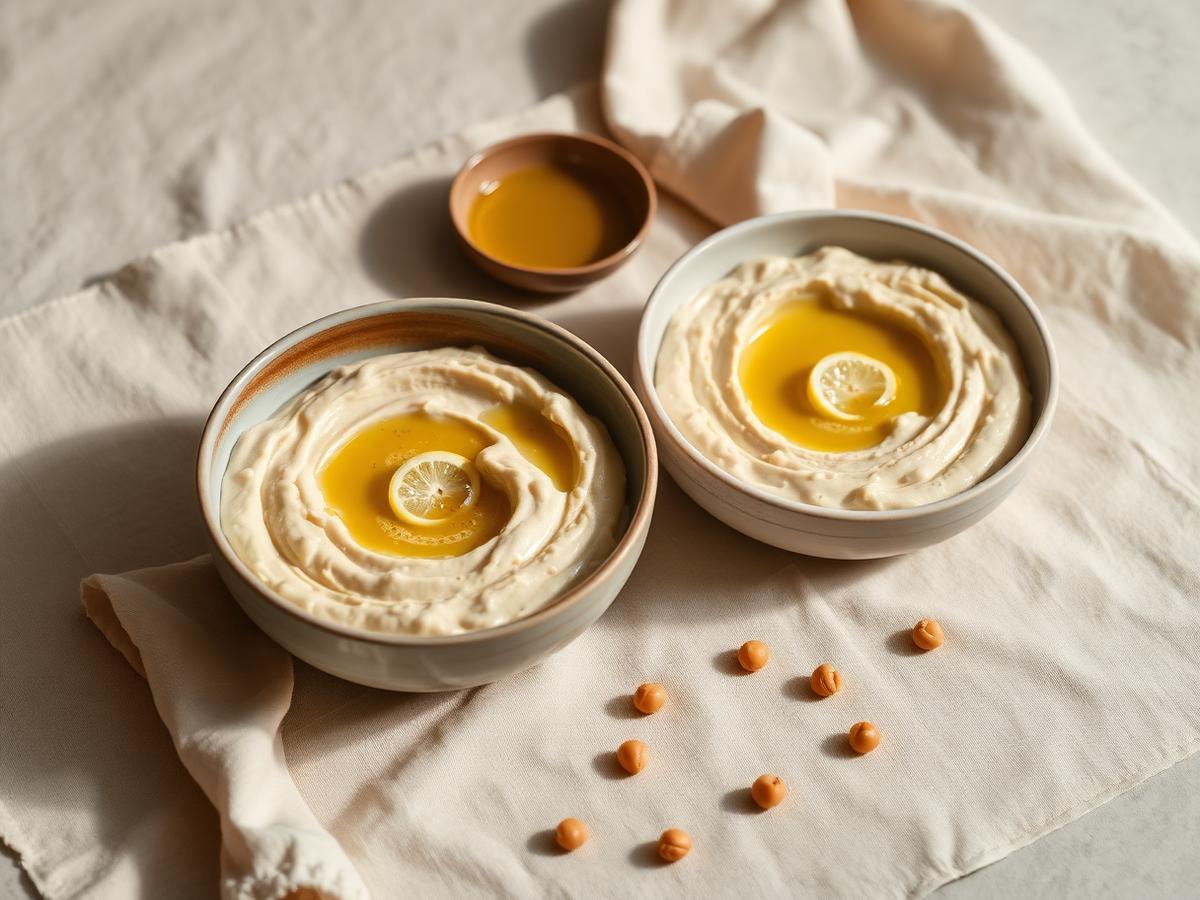 Bowls of hummus